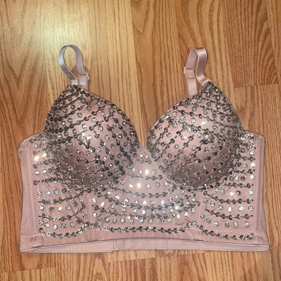 Windsor Beaded Crop Top - Picture 2 of 6